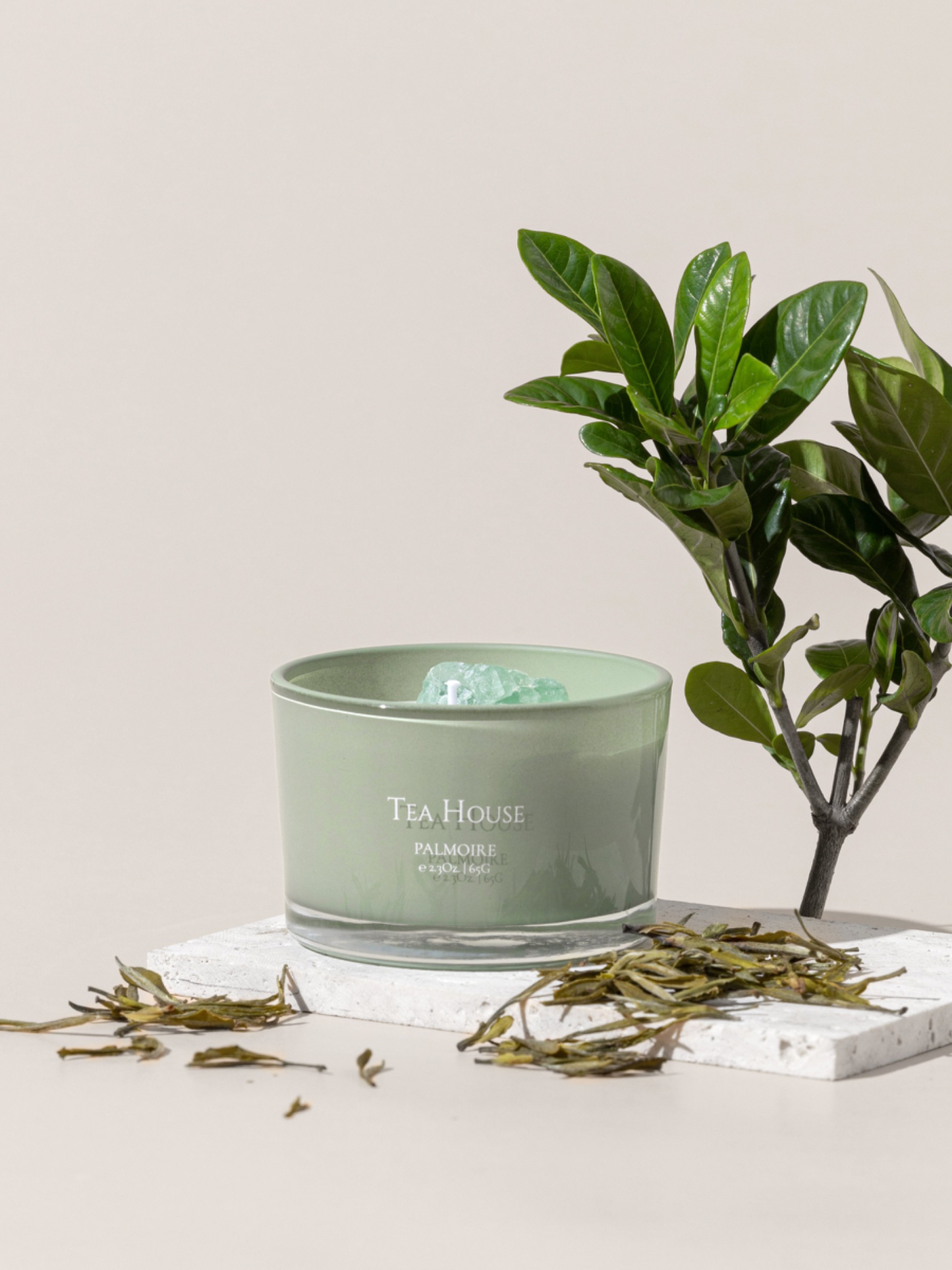Tea House Luxurious Soy Wax Candle - Green Tea