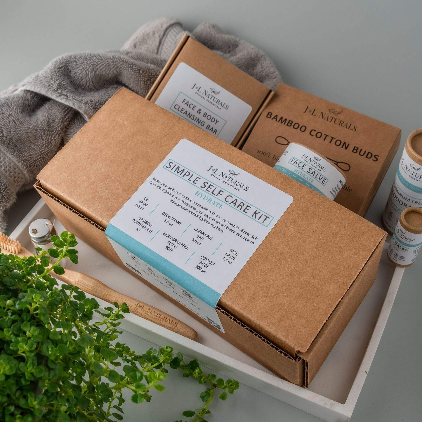 Eco-Friendly & All-Natural Simple Self Care Kit